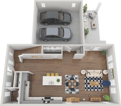 Floor plan for 3 beds, 2 baths, 2272 sqft